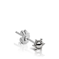Plain Starburst Stud Earring
