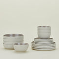 Essential Dinnerware, 16 Piece Set - Light Grey