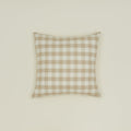 Essential Gingham 18x18 Pillow - Ivory/Flax