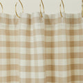 Essential Gingham Shower Curtain - Ivory/Flax