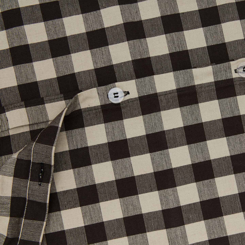 Essential Gingham Duvet - Light Grey/Black