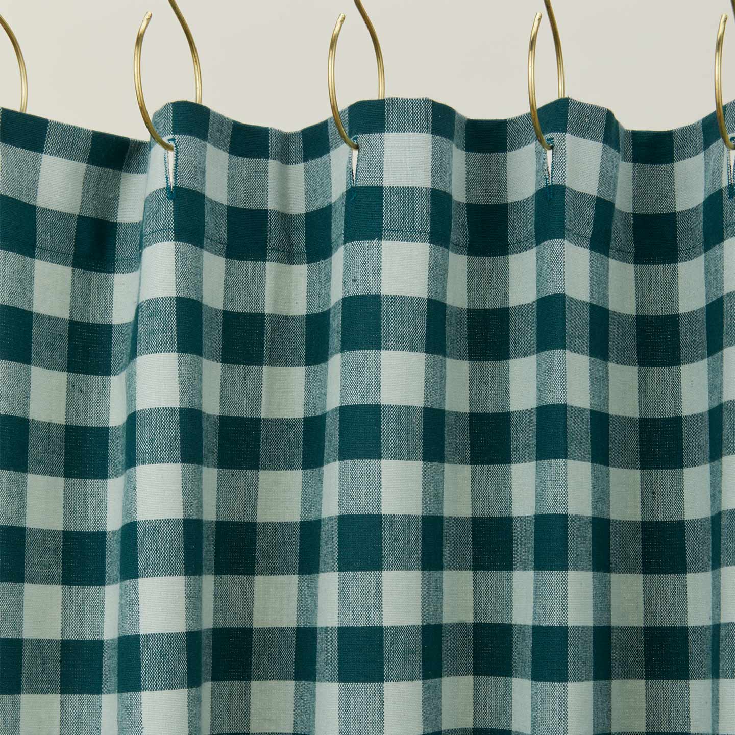 Essential Gingham Shower Curtain - Sky/Peacock