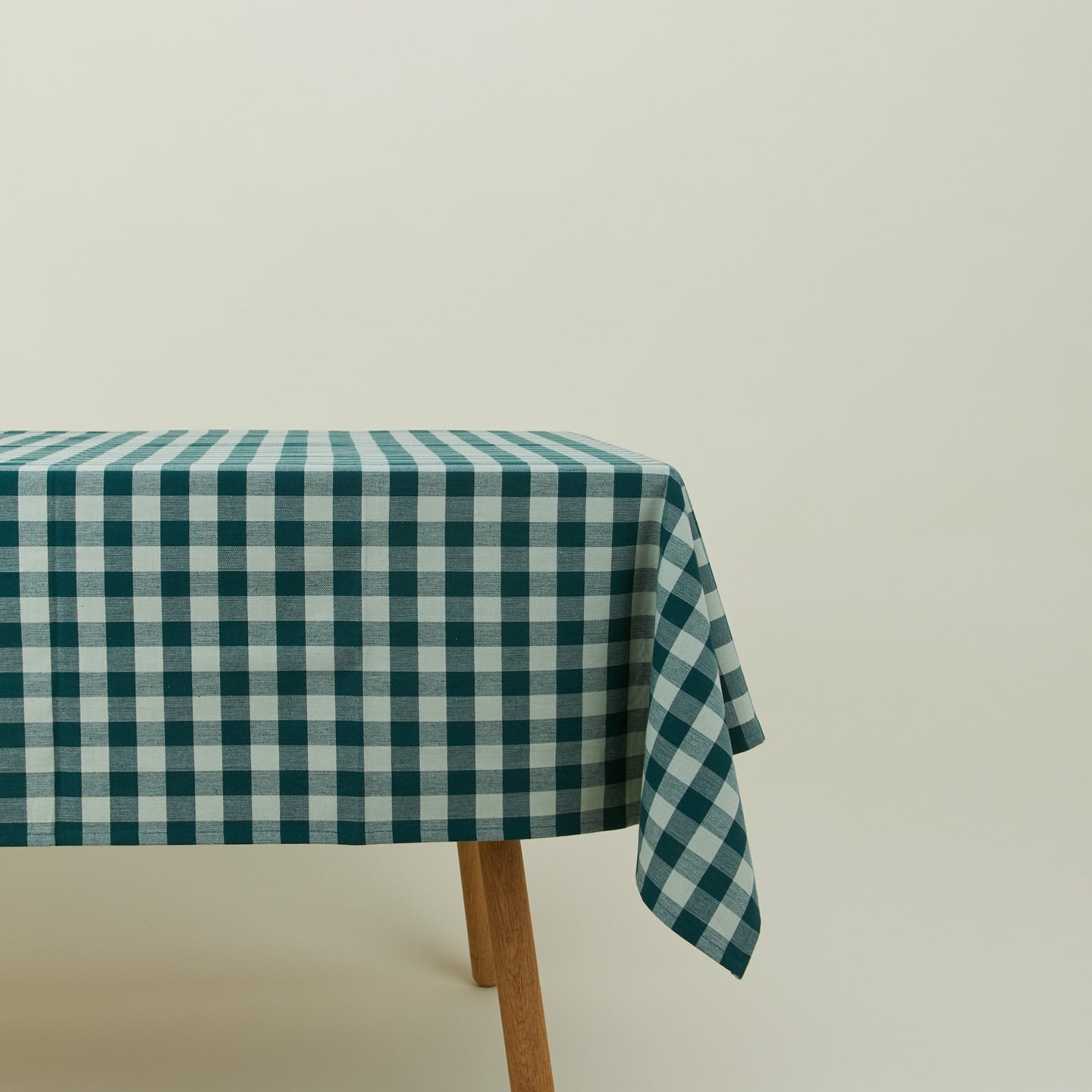 Essential Gingham Tablecloth - Sky/Peacock