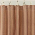 Essential Striped Shower Curtain - Blush/Terracotta