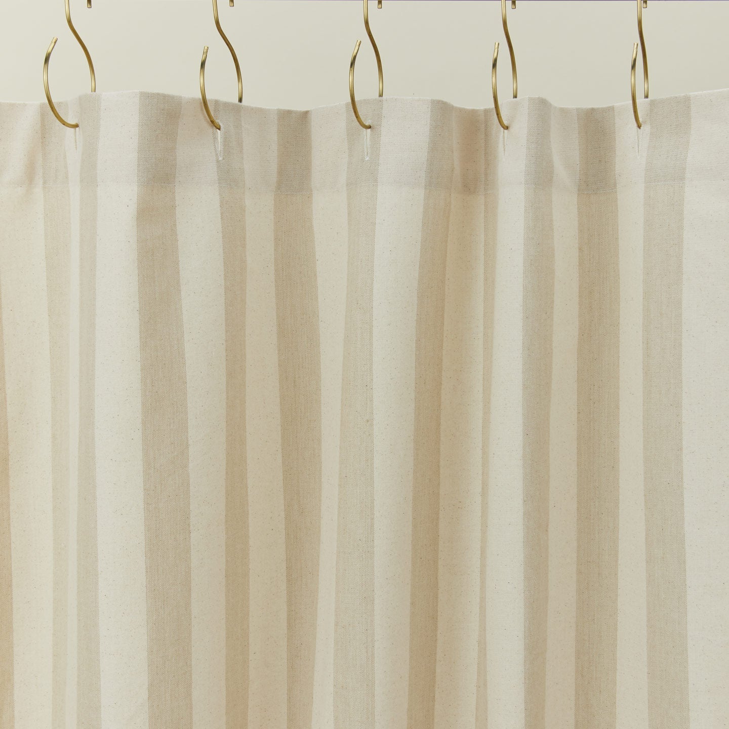 Essential Striped Shower Curtain - Ivory/Flax