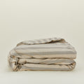 Essential Striped Duvet - Light Grey/Dark Grey