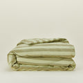 Essential Striped Duvet - Sage/Olive