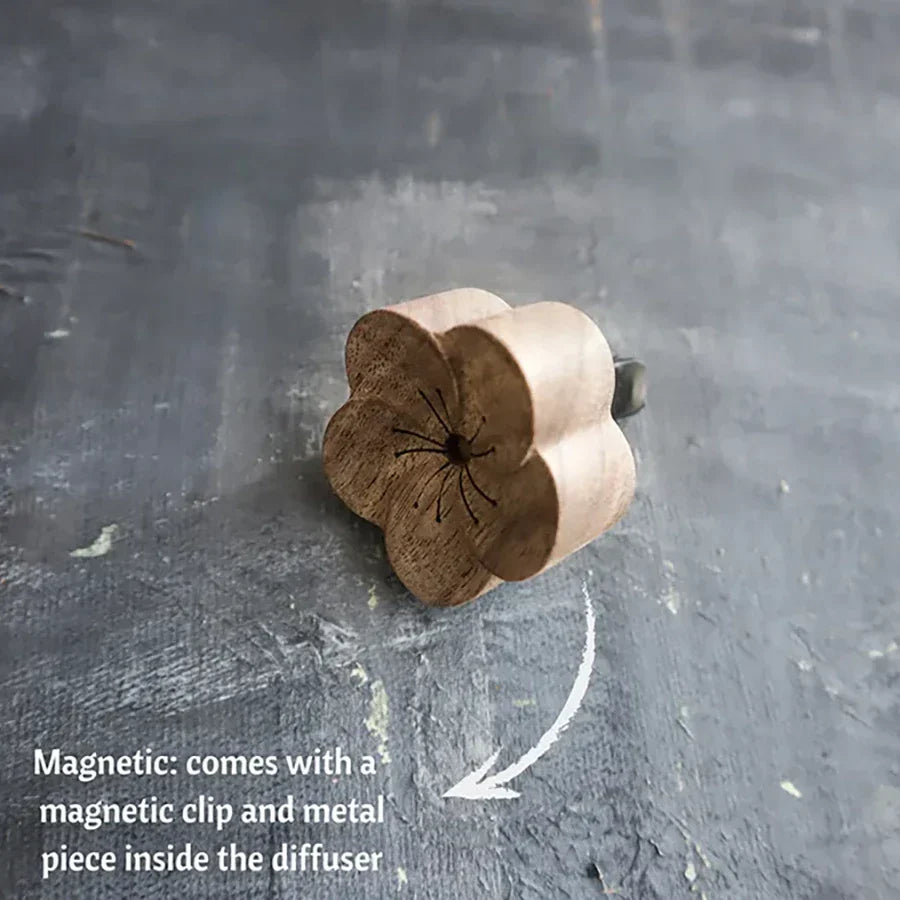 Wooden Essential Oil Diffuser for Car or Incense Holder