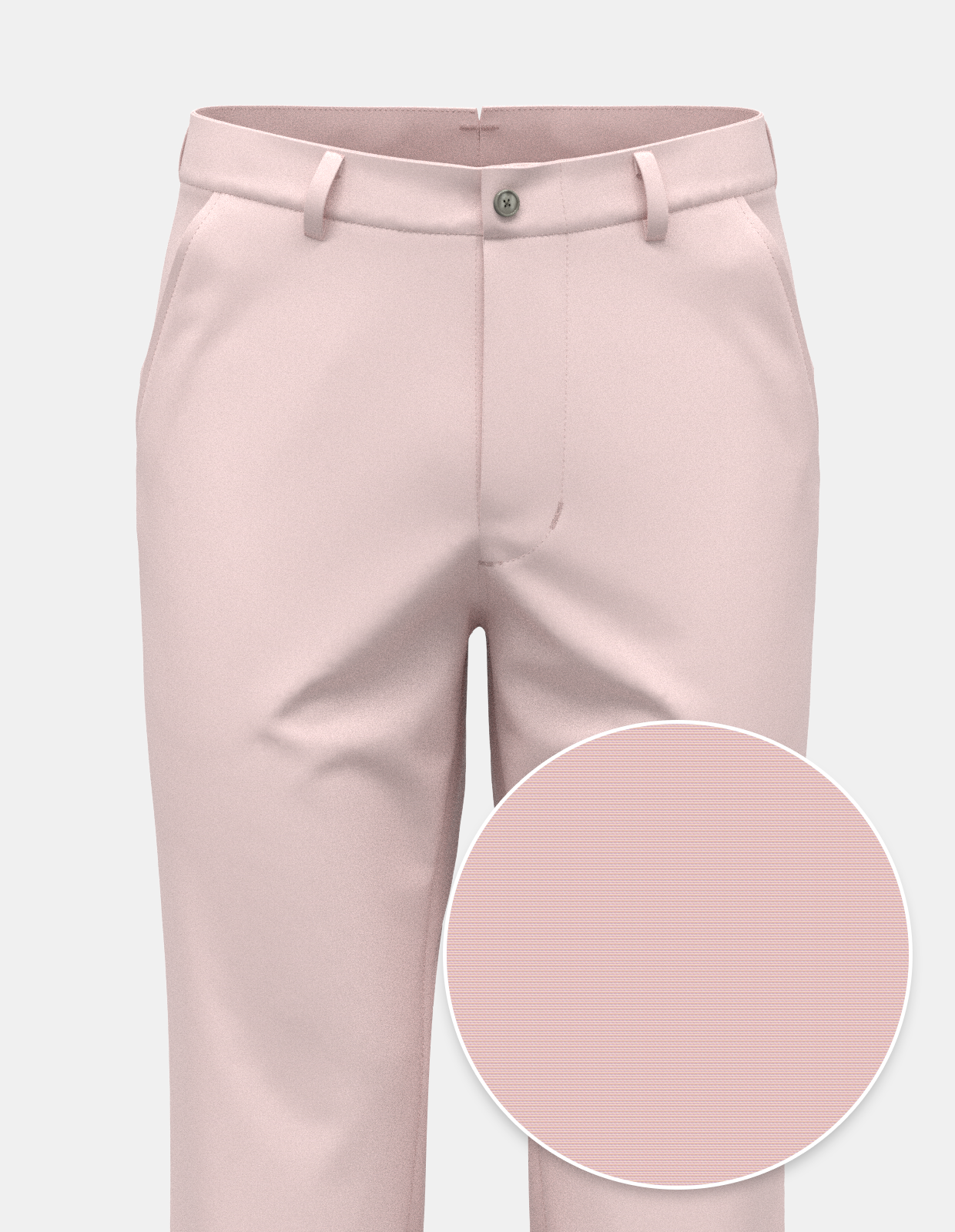 European Fine Poplin Stretch Chino - Dusty Pink