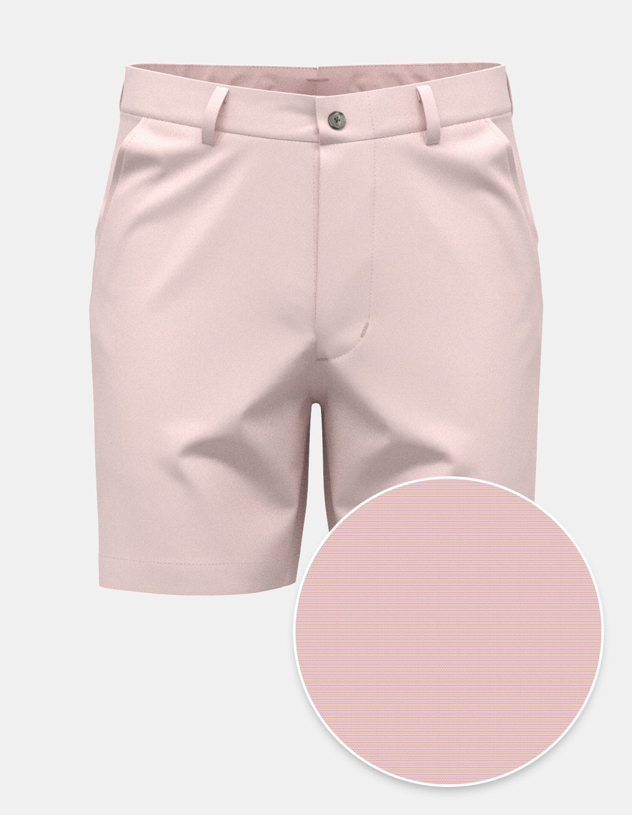 European Fine Poplin Stretch Short - Dusty Pink