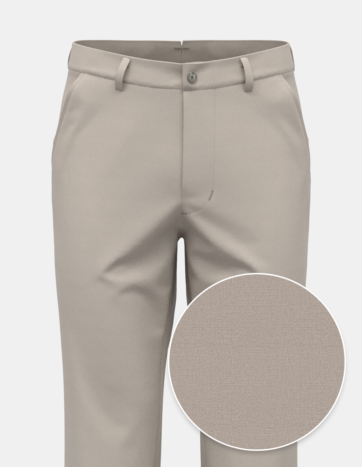 European Fine Poplin Chino - Sand