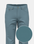 European Fine Poplin Stretch Five Pocket - Teal