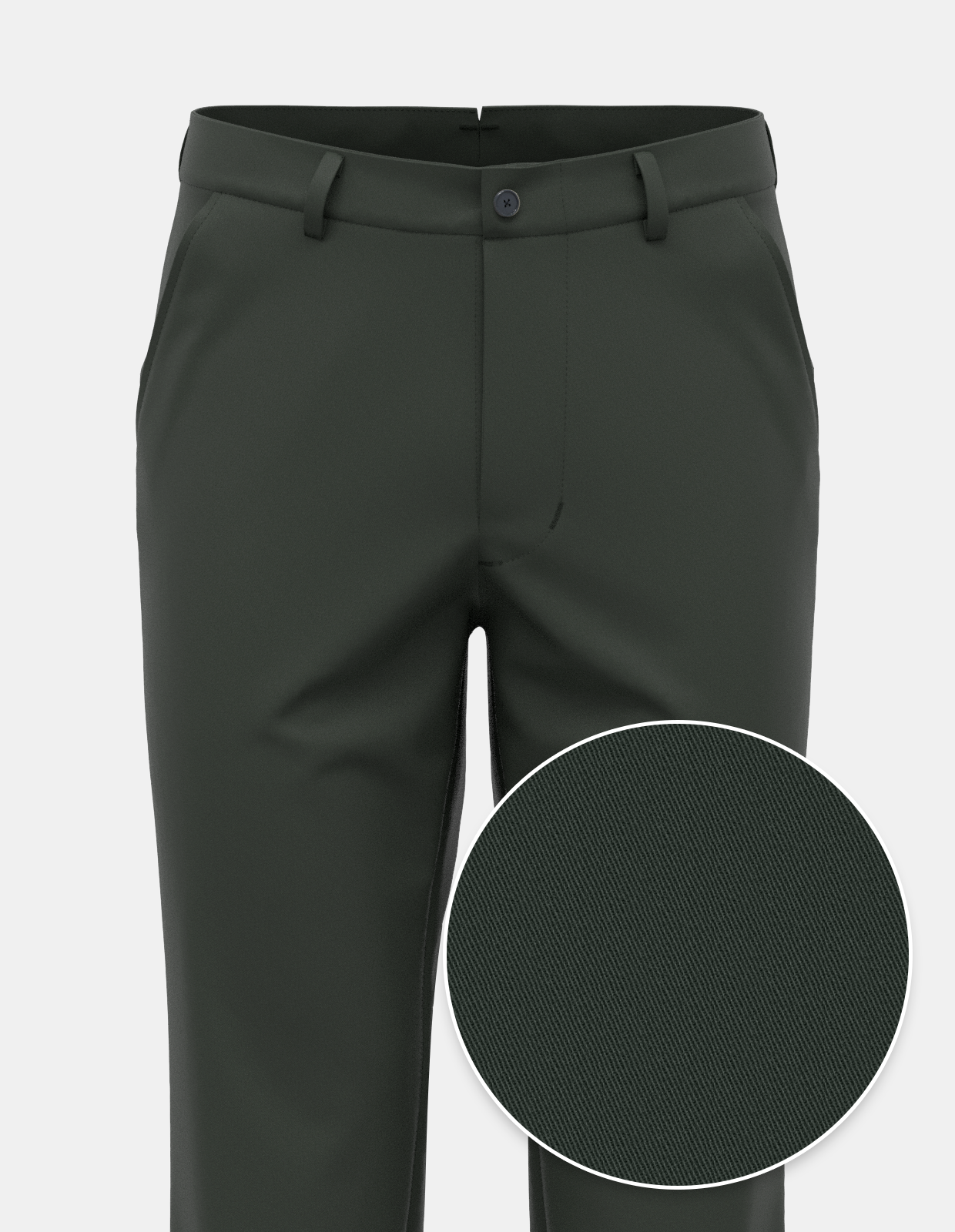 European Fine Twill Chino - Forest