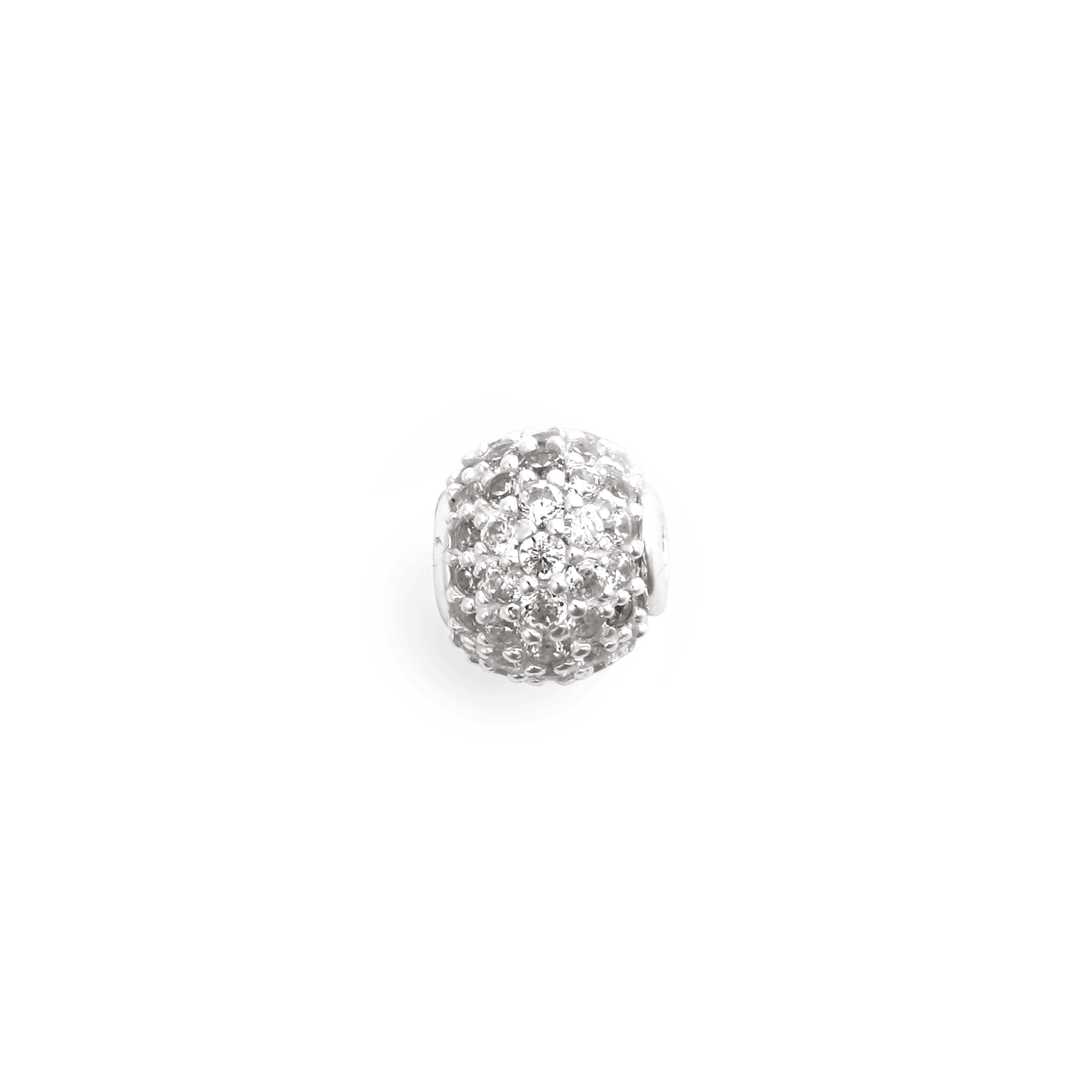 Pavé Orb White Crystal Charm