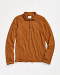 Long Sleeve Herringbone Polo