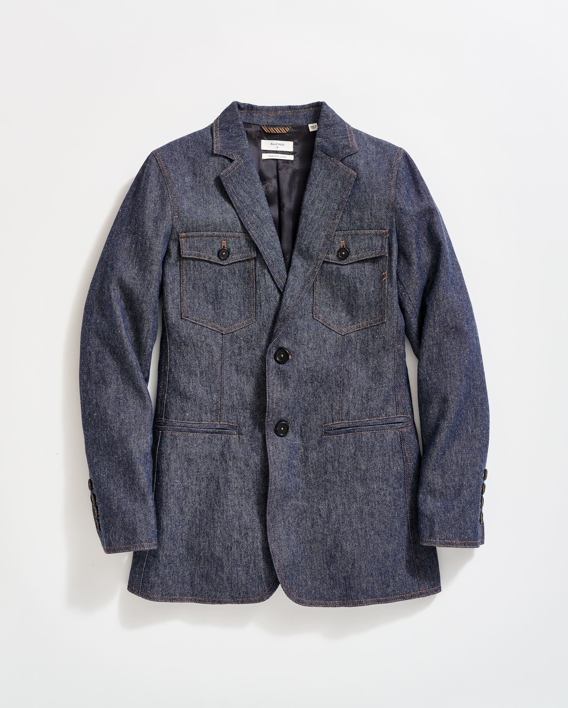 Wool Denim Blazer