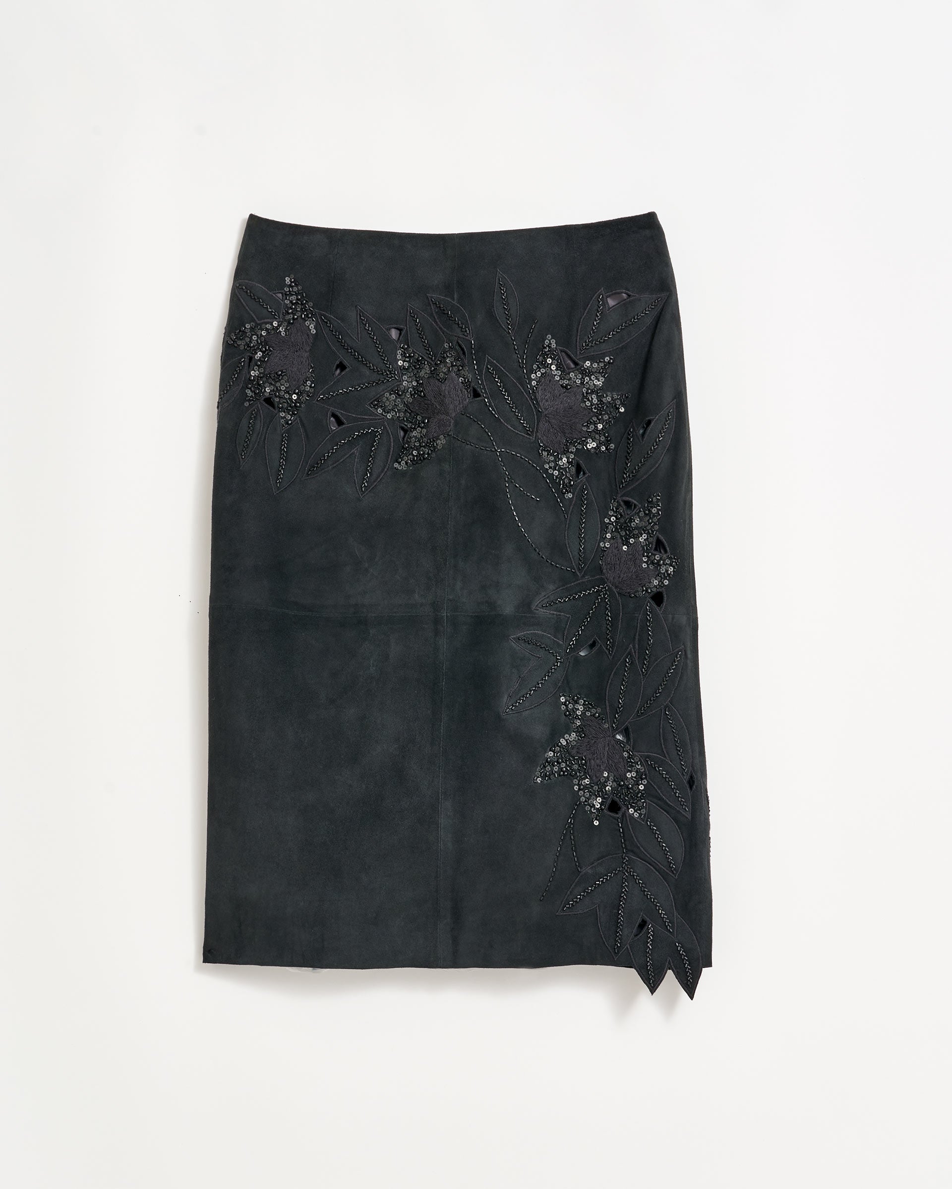 Suede Statement Pencil Skirt