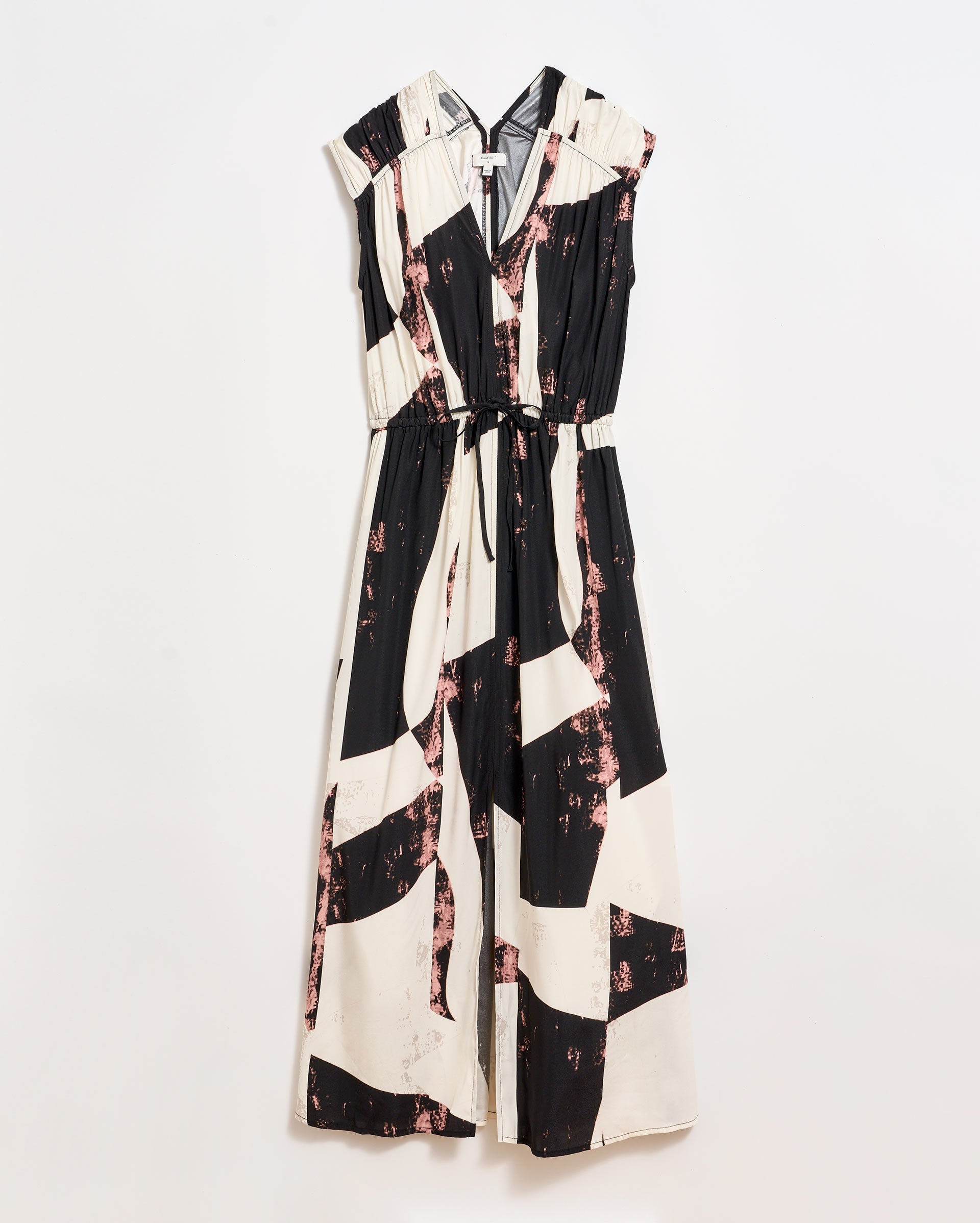 Modern Art V-Neck Maxi Dress