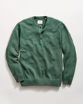 Garment-Dyed Henley Sweater