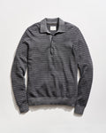 Long Sleeve Jacquard Sweater Polo