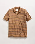 Textured Stripe Sweater Polo