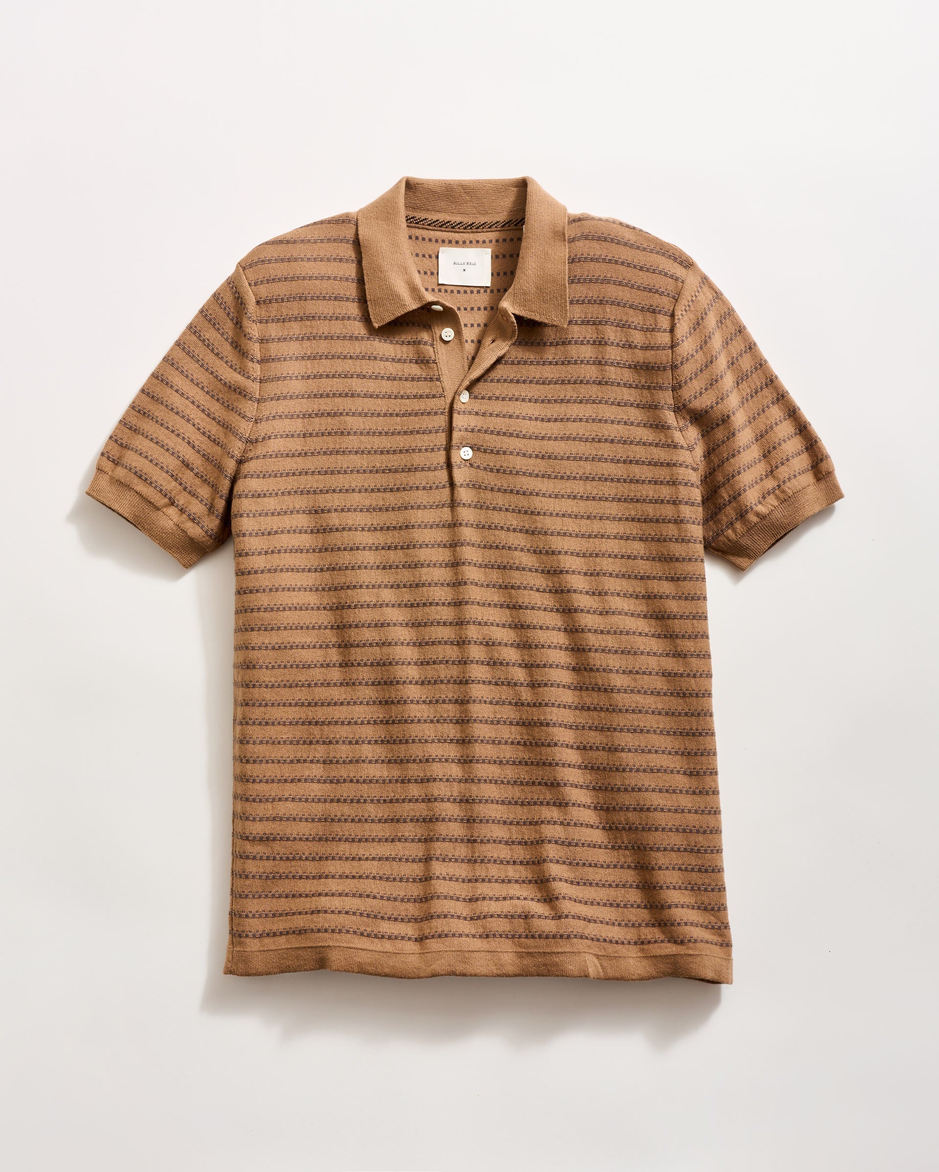 Textured Stripe Sweater Polo