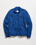 Merino Wool Rib Full Zip Cardigan