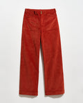 Velvet Twill Wide Leg Pant