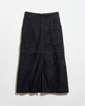 A-Line Suede Skirt