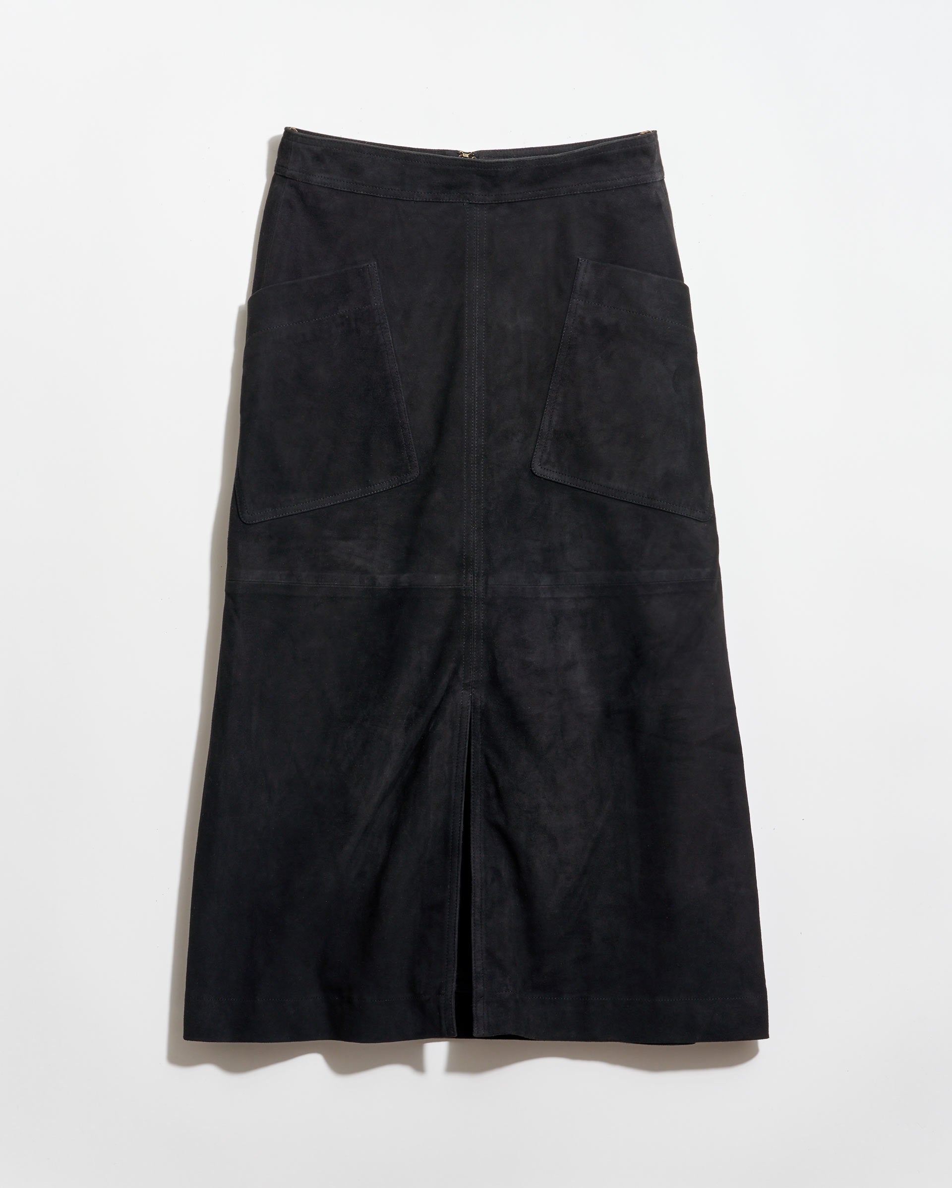 A-Line Suede Skirt