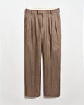 Twill Double Pleated Trouser