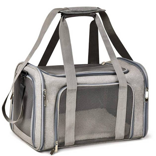 Collapsible Pet Travel Tote for 2 Small Pets_CWMM5984