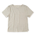 The Sausalito Tee in Forest Stripe Mercerized Merino