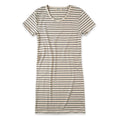 The Sausalito Dress in Navy Stripe Mercerized Merino