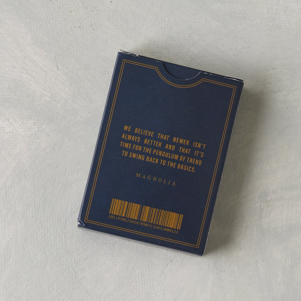 Magnolia Navy Playing Cards