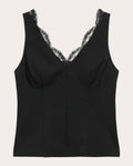 Lace V-Neck Tailored Tank Top