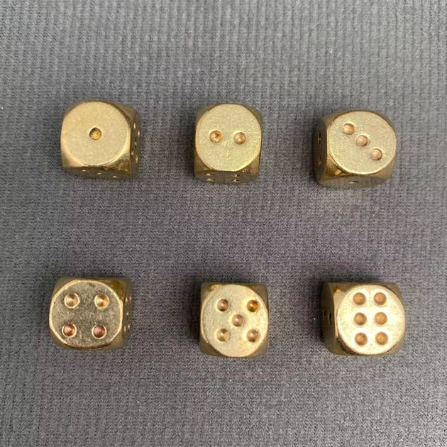 1pcs Brass Dice