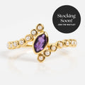 2026 February Capsule Floating Amethyst and Pearl Twist Ring