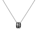 Emalie Necklace Silver Black