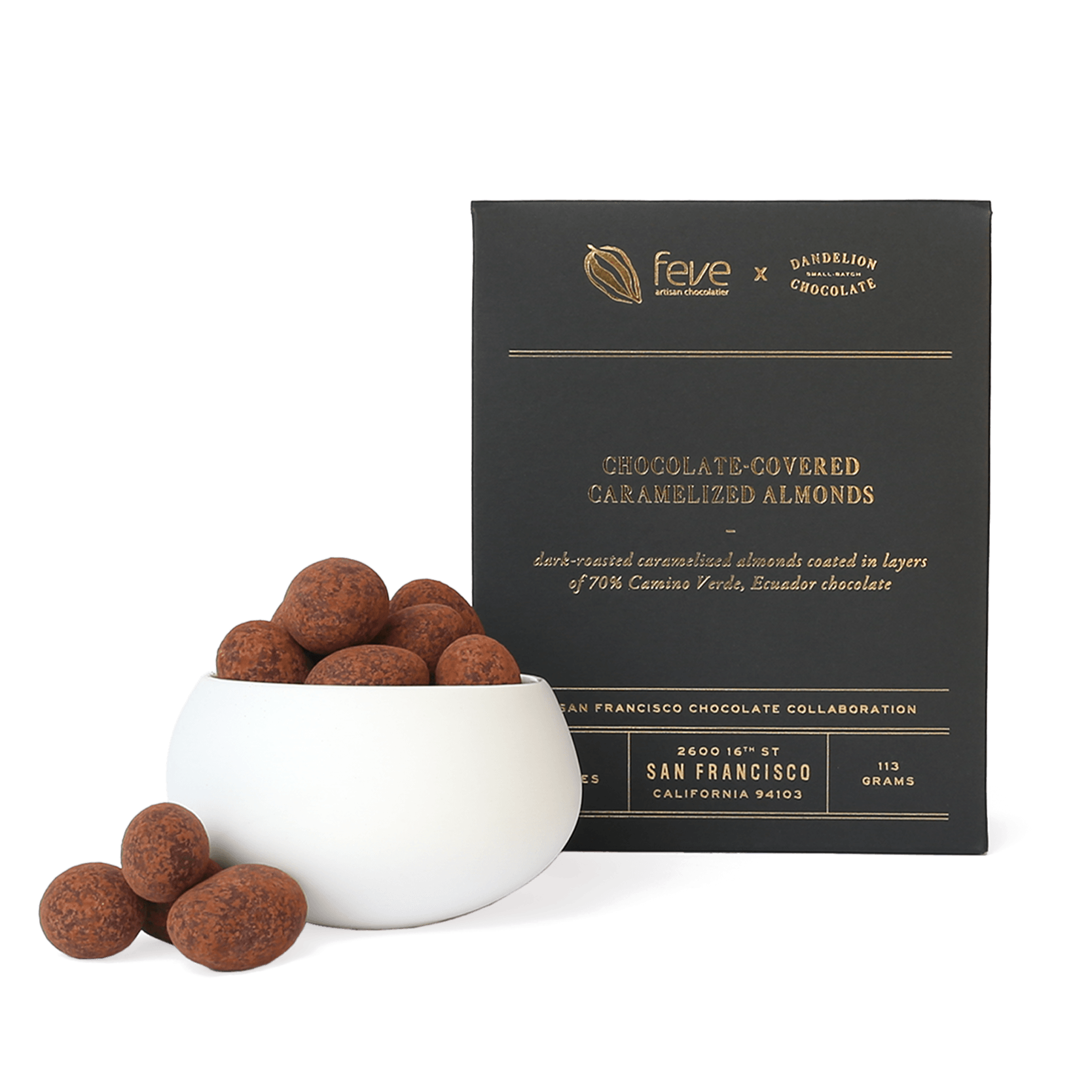 Chocolate-Covered Caramelized Almonds