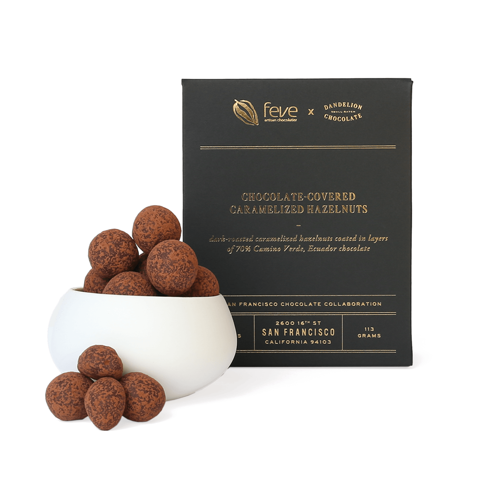 Chocolate-Covered Caramelized Hazelnuts