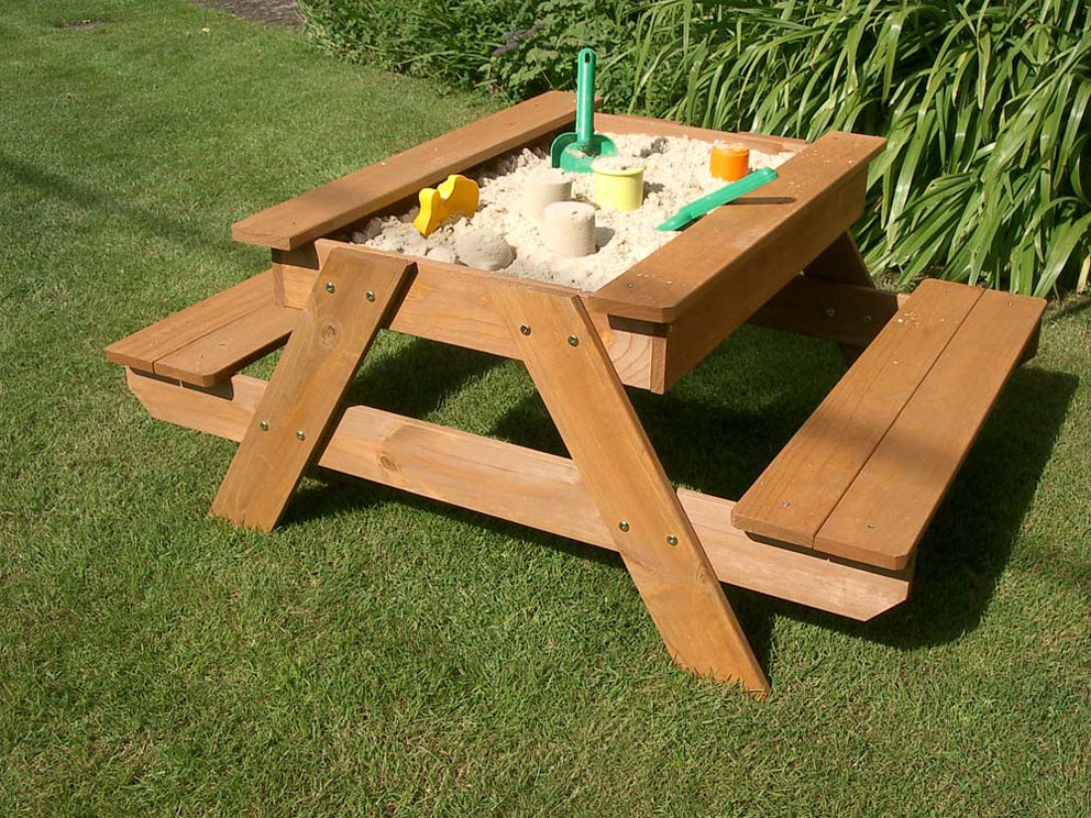 Plum Sand and Picnic Table