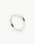 Solid Gold Classic Dome Ring | 14ct Solid White Gold