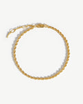 Solid Gold Classic Rope Chain Bracelet