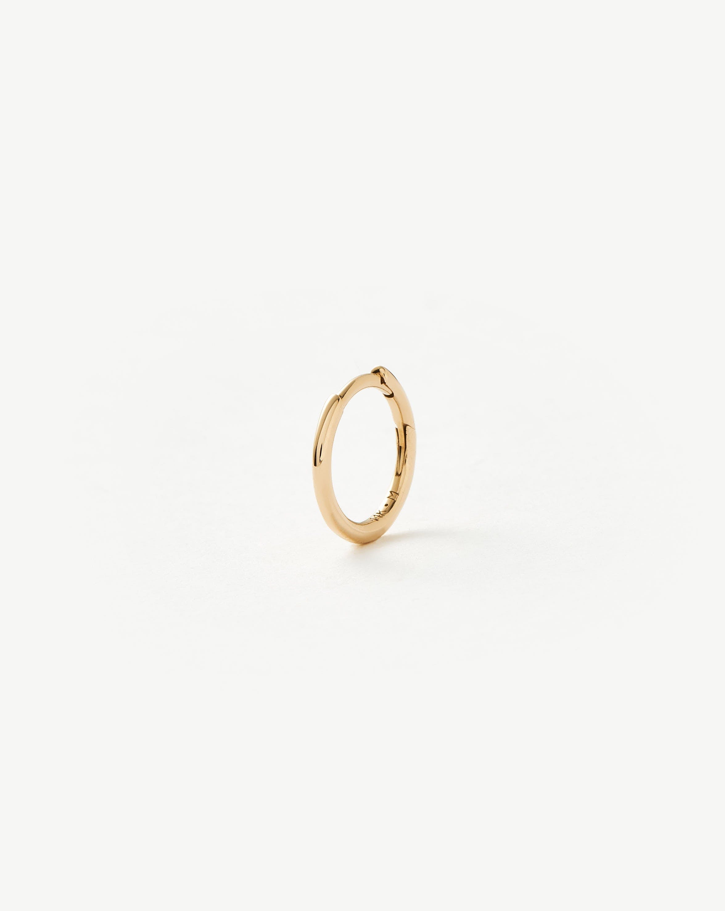 Solid Gold Classic Single Mini Hoop Earring