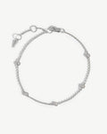 Solid Gold Floating Diamond Bracelet