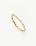 Solid Gold Slim Eternity Ring | 14ct Solid Gold/Diamond