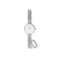 Petite Mini & Pave Crystal Ring Silver Set