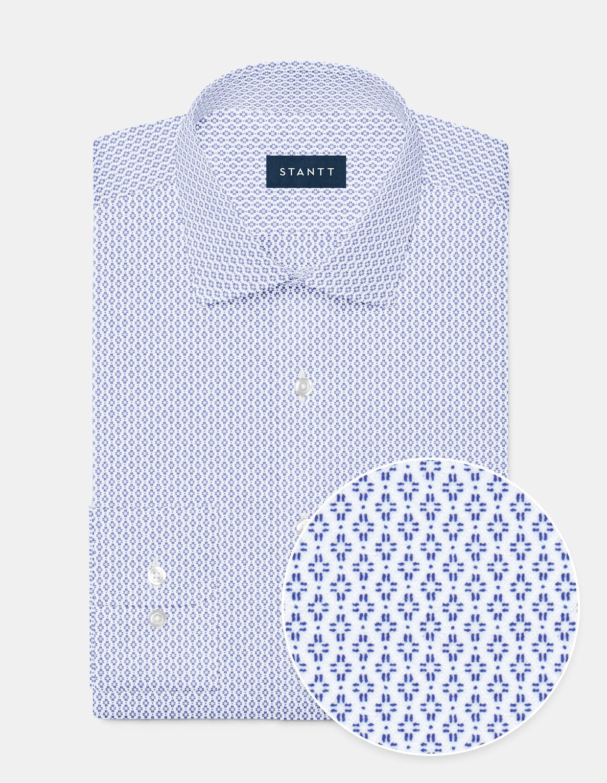 Performance Twill - Navy Abstract Geo Print