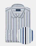 Tonal Blue Gradient Dress Stripe